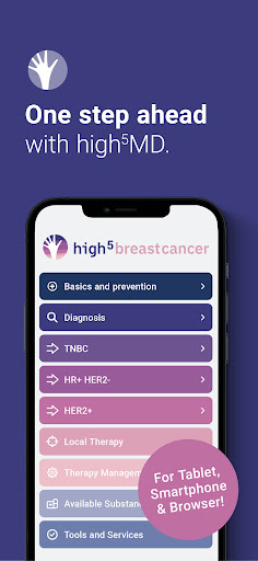 Android application high5 breast cancer screenshort