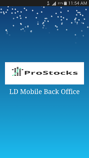 ProStocks Backoffice Screen 3