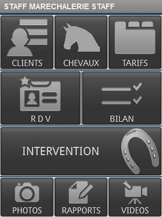 Android application STAFF farrier screenshort