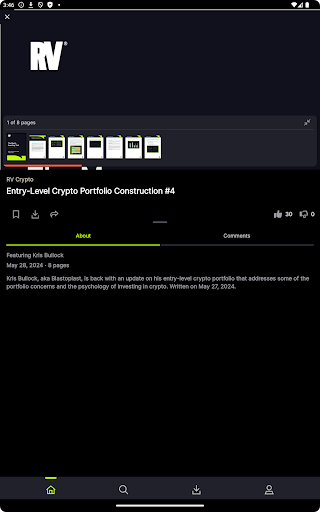 Screenshot of Real Vision