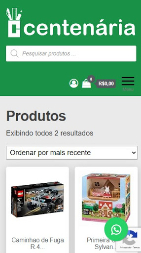 Android application Livraria Centenária screenshort