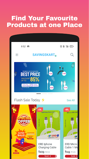 Android application SavingsKart Online Shopping screenshort