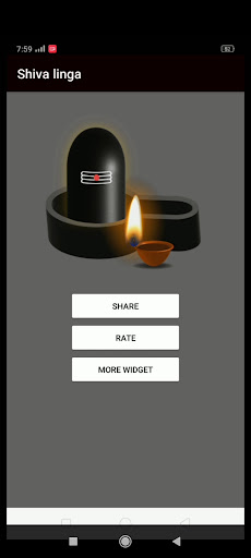 Android application Shiva Linga Widget screenshort