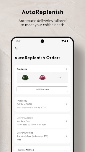 Screenshot of Nespresso Store