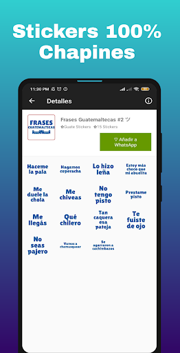 Android application Guate Stickers screenshort