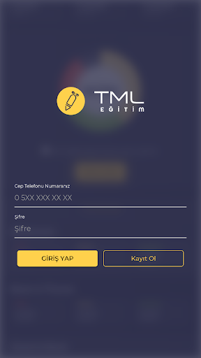 Android application TML Eğitim screenshort