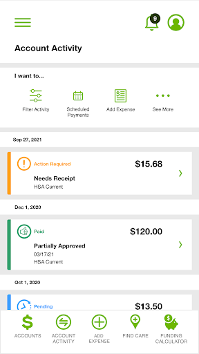 Android application Savers Admin Mobile screenshort