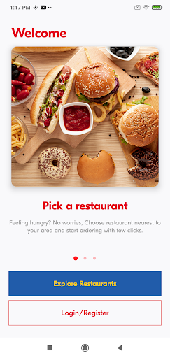 Android application PizzaKing screenshort
