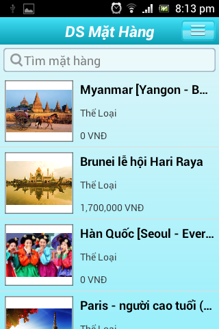 Android application Mobile Catalog, catalog sản ph screenshort