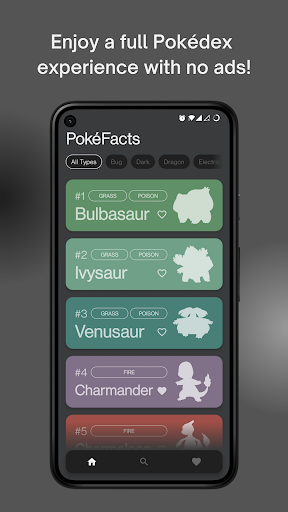 Android application PokéFacts screenshort