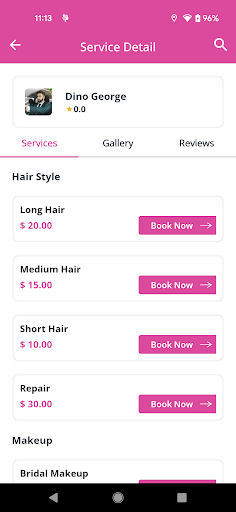 ProBeautician User Screen 3