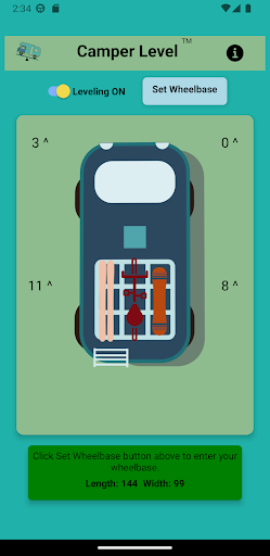 Android application Camper Level screenshort