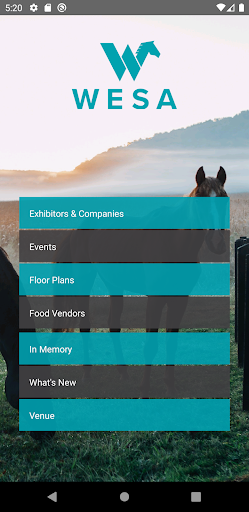 Android application WESA - Tradeshow screenshort