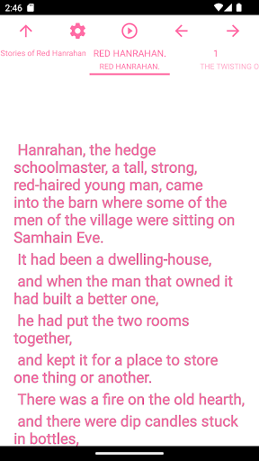Android application zBook: Stories of Red Hanrahan screenshort