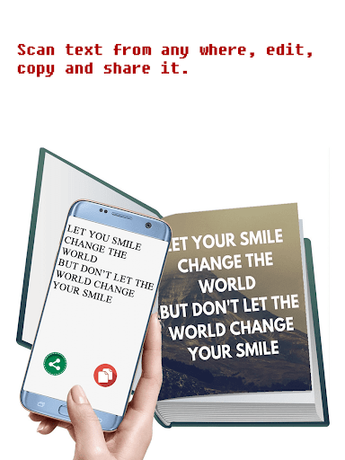 Android application Text Camera screenshort