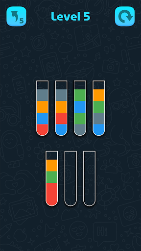 ASMR Color Water Sort Puzzle Screen 2