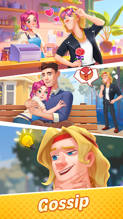 Game screenshot Gossip Street: Merge & Story mod apk