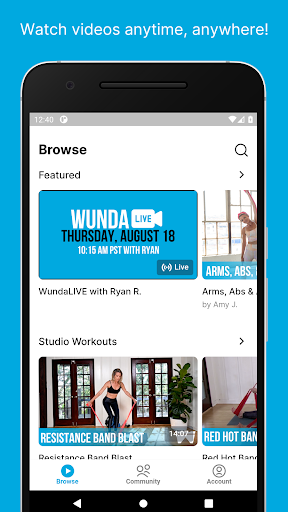Android application Wunda On Demand screenshort