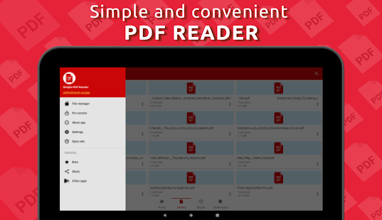 Simple PDF Reader Screenshot