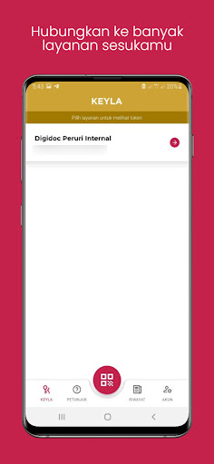 Android application KEYLA - Token Authenticator screenshort