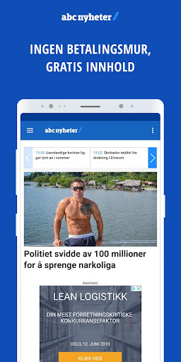 Android application ABC Nyheter screenshort