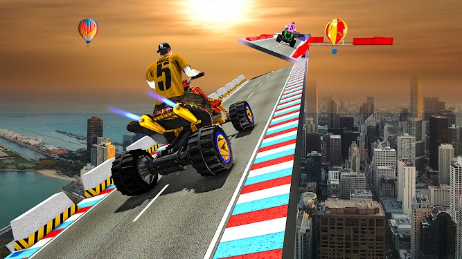 #4. Heavy ATV Quad bike Stunt Game (Android) By: Adorasoft Games