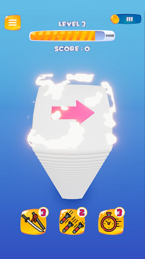 Android application Arrows Stack 3D screenshort