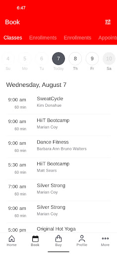 Sky Fitness 24/7 Screen 2