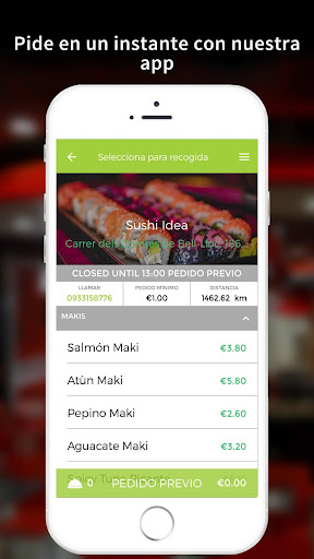 Android application Sushi Idea screenshort