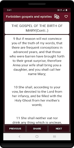 Forbidden gospels and epistles Screen 3