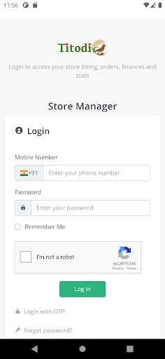 Android application Titodi Seller App screenshort