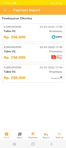 DINEIN MERCHANT Screen 2