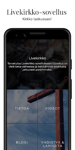Android application Livekirkko screenshort