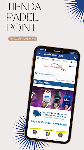 Android application Tiendapadelpoint.com screenshort