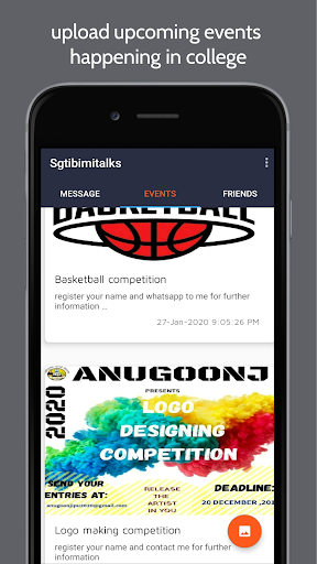 Sgtbimitalks college app Screen 2