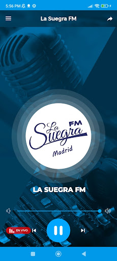 Android application LA SUEGRA FM MADRID screenshort