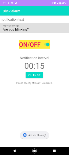 Blink alarm－Dry Eye Prevention Screen 3