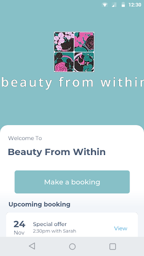 Android application Beauty From Within screenshort