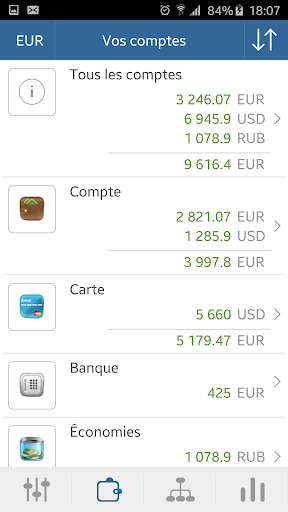 Aperçu de l'application
