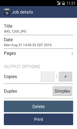 Mobile Print for MobileIron Screen 2
