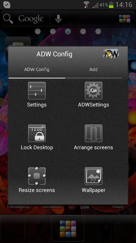 Android application ADW Theme Samoled screenshort