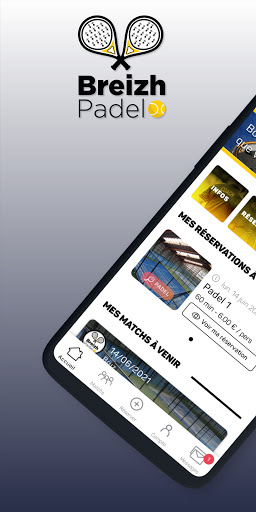 Android application Breizh Padel screenshort