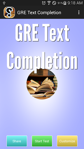 Android application GRE Text Completion screenshort