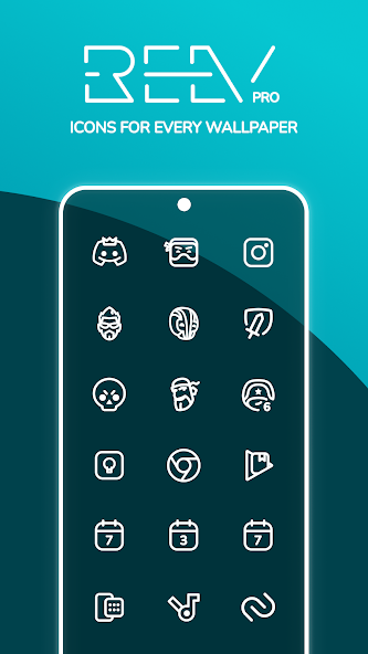 Reev Pro - Icon Pack & Walls 4.5.7 APK + Mod (Unlimited money) untuk android