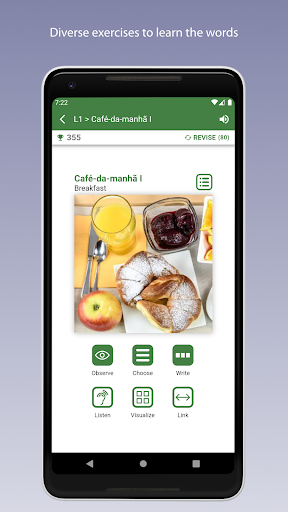 Learn Portuguese Vocabulary Screen 2