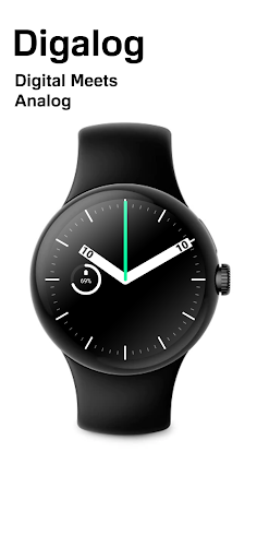 Android application Digalog - Wear OS watch face screenshort