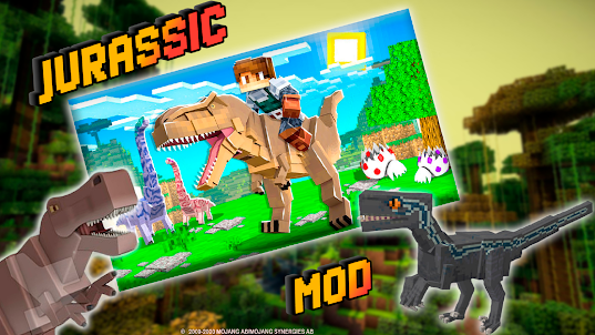 Dinosaurs Jurassic Mods MCPE