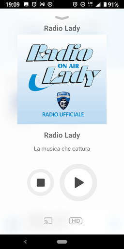 Android application Radio Lady screenshort