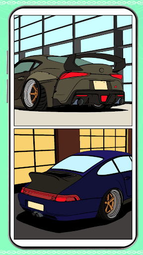 Android application Cars Paint by Number Vehicles screenshort