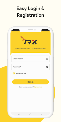 Android application RX Courier - Delivery service screenshort
